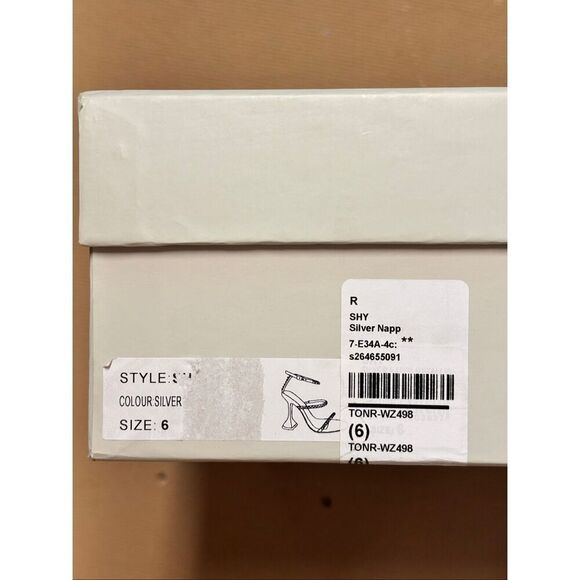 Tony Bianco Shy Heels with Rhinestone Encrusted Straps NWB Size 6 - Picture 6 of 8